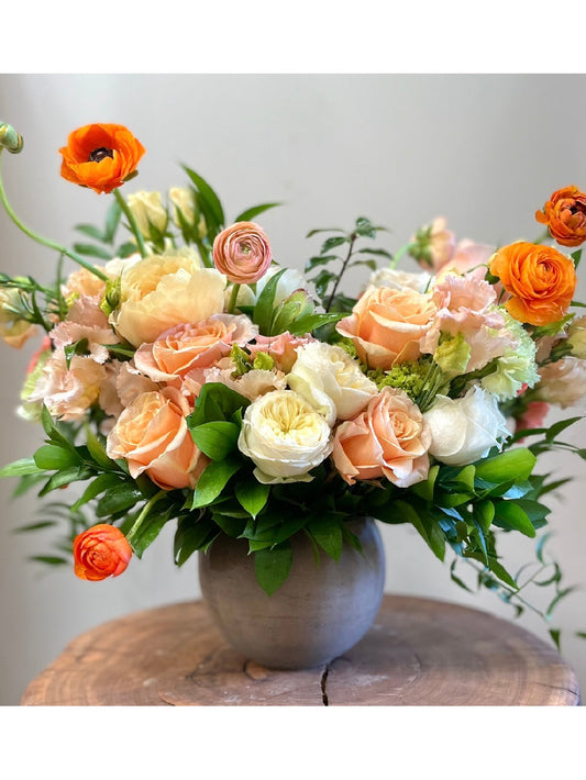 Springtime Orange: Floral Arrangements